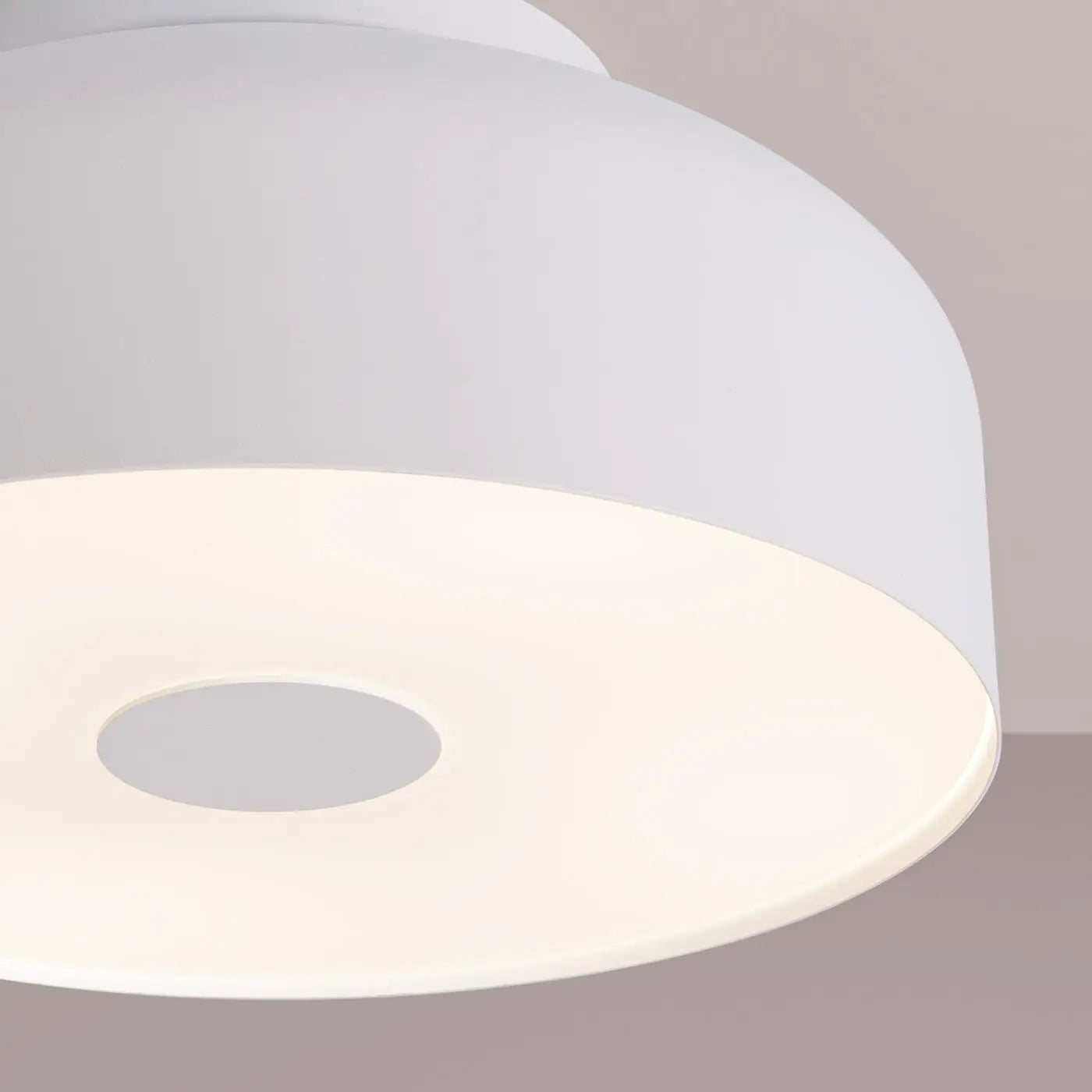 Modern white 4-light LED ceiling light | ZAHU