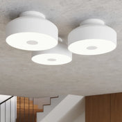 Modern white 4-light LED ceiling light | ZAHU