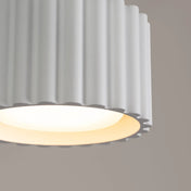 Minimalist white aluminium LED ceiling light | FOGA