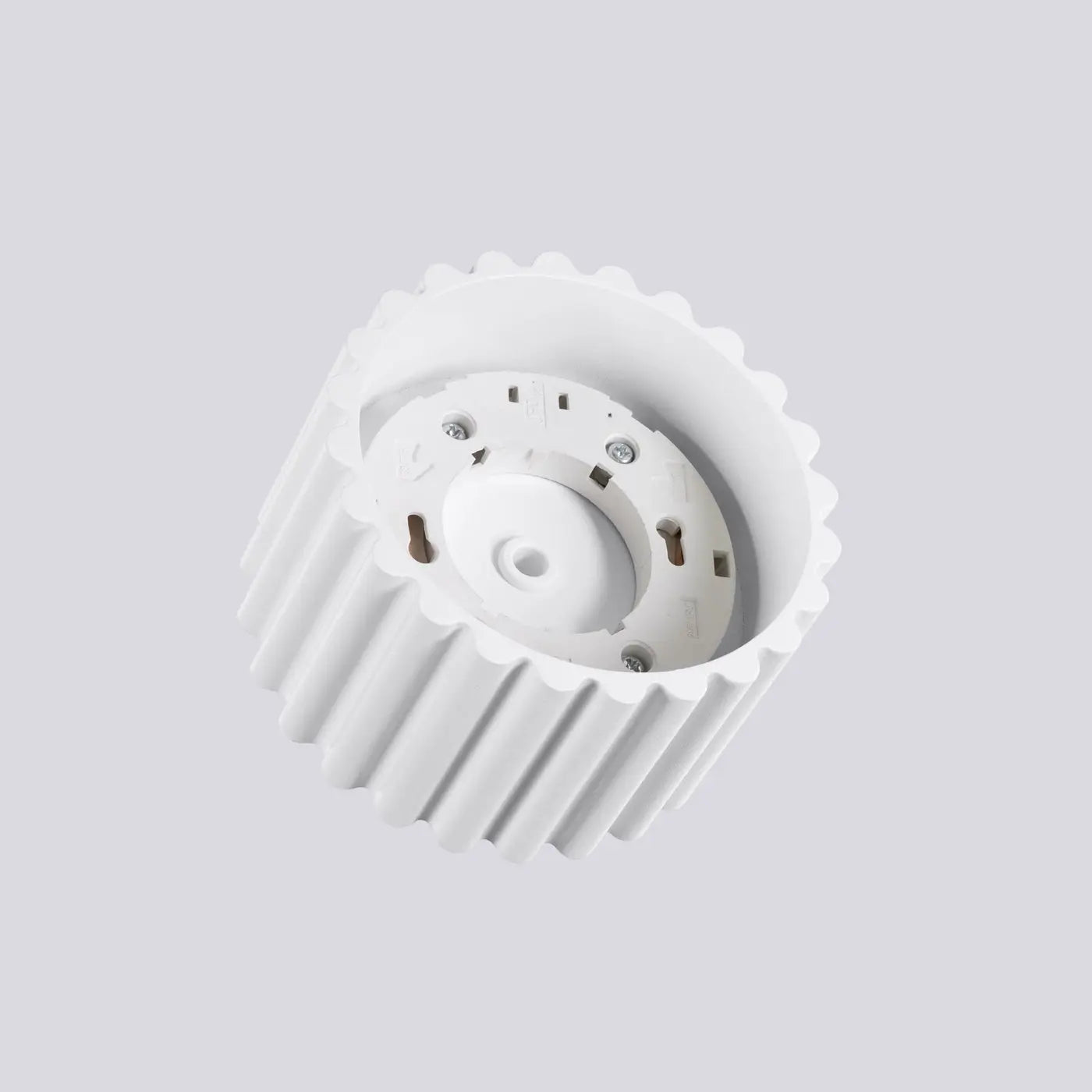 Minimalist white aluminium LED ceiling light | FOGA