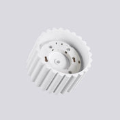 Minimalist white aluminium LED ceiling light | FOGA