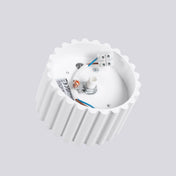 Minimalist white aluminium LED ceiling light | FOGA