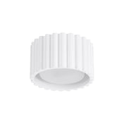 Minimalist white aluminium LED ceiling light | FOGA