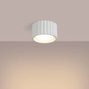 Minimalist white aluminium LED ceiling light | FOGA