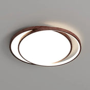 Scandinavian wood square circle oval ceiling light IP65 | MUGIL