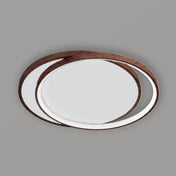 Scandinavian wood square circle oval ceiling light IP65 | MUGIL