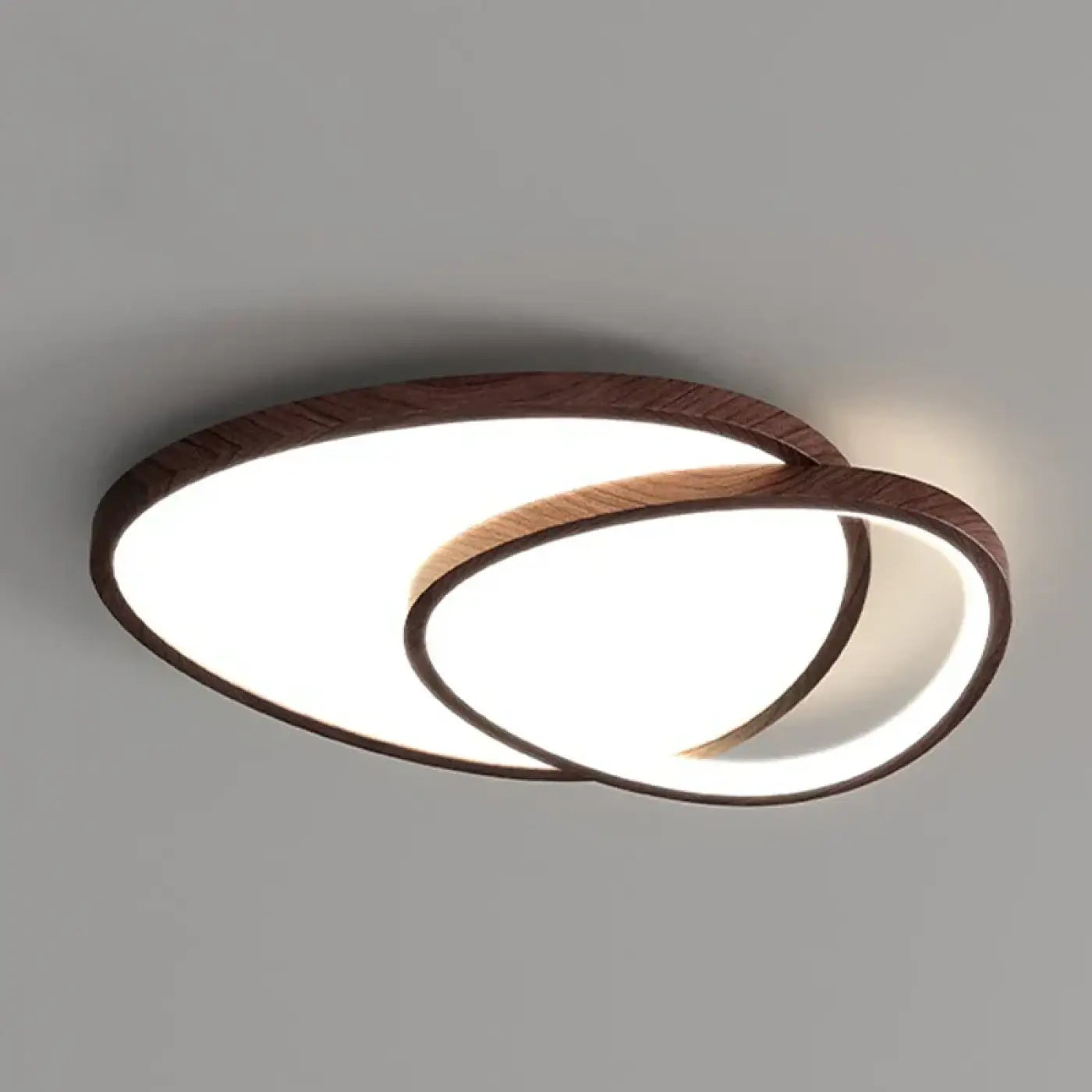 Scandinavian wood square circle oval ceiling light IP65 | MUGIL