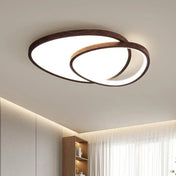 Scandinavian wood square circle oval ceiling light IP65 | MUGIL