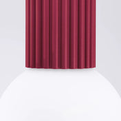 Burgundy LED scandinavian ceiling light IP44 | KUVIRA