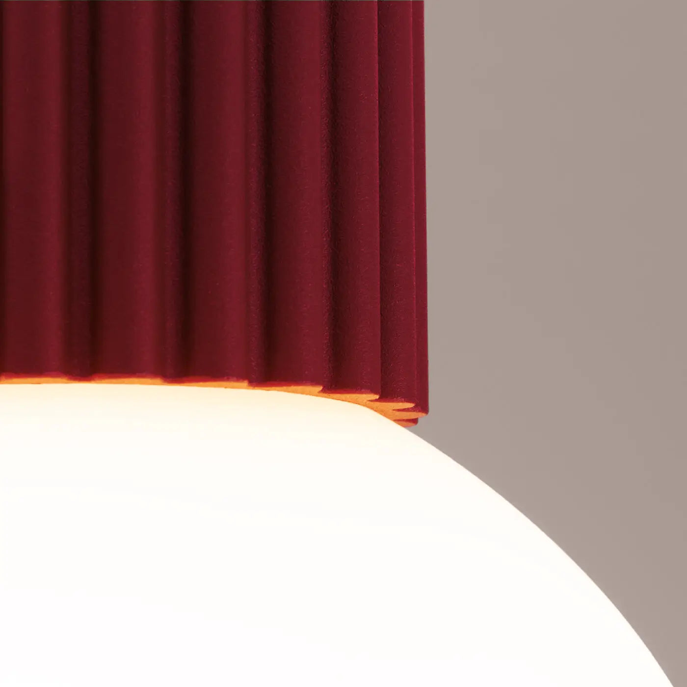 Burgundy LED scandinavian ceiling light IP44 | KUVIRA