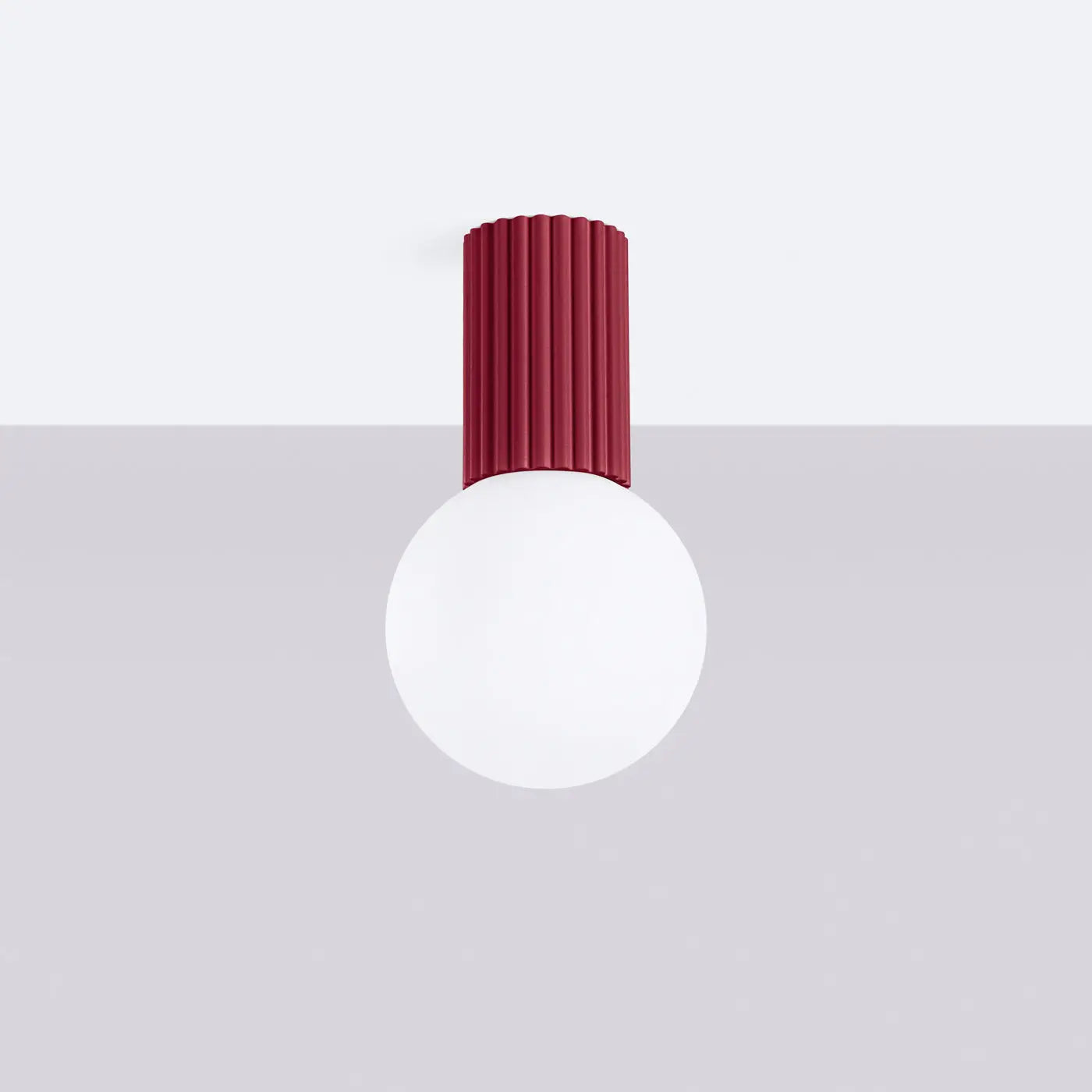Burgundy LED scandinavian ceiling light IP44 | KUVIRA
