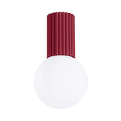 Burgundy LED scandinavian ceiling light IP44 | KUVIRA