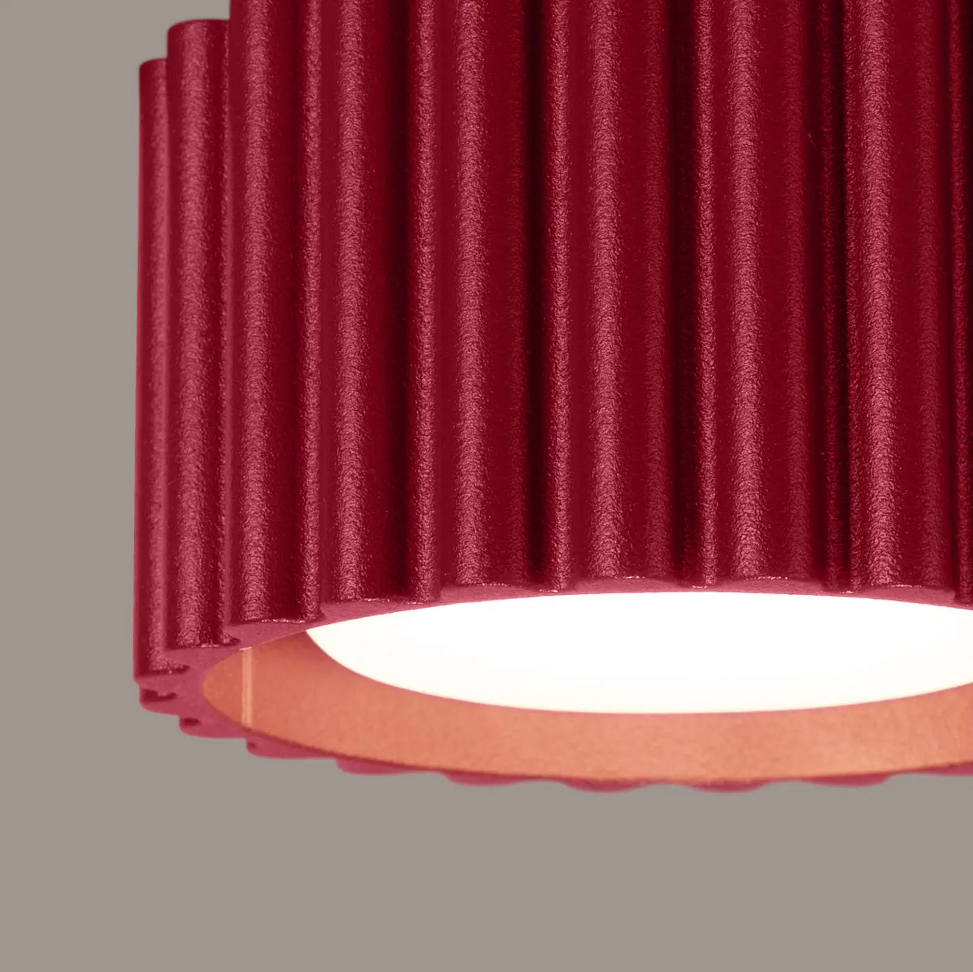 Scandinavian burgundy LED ceiling light | TODEBAL