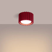 Scandinavian burgundy LED ceiling light | TODEBAL