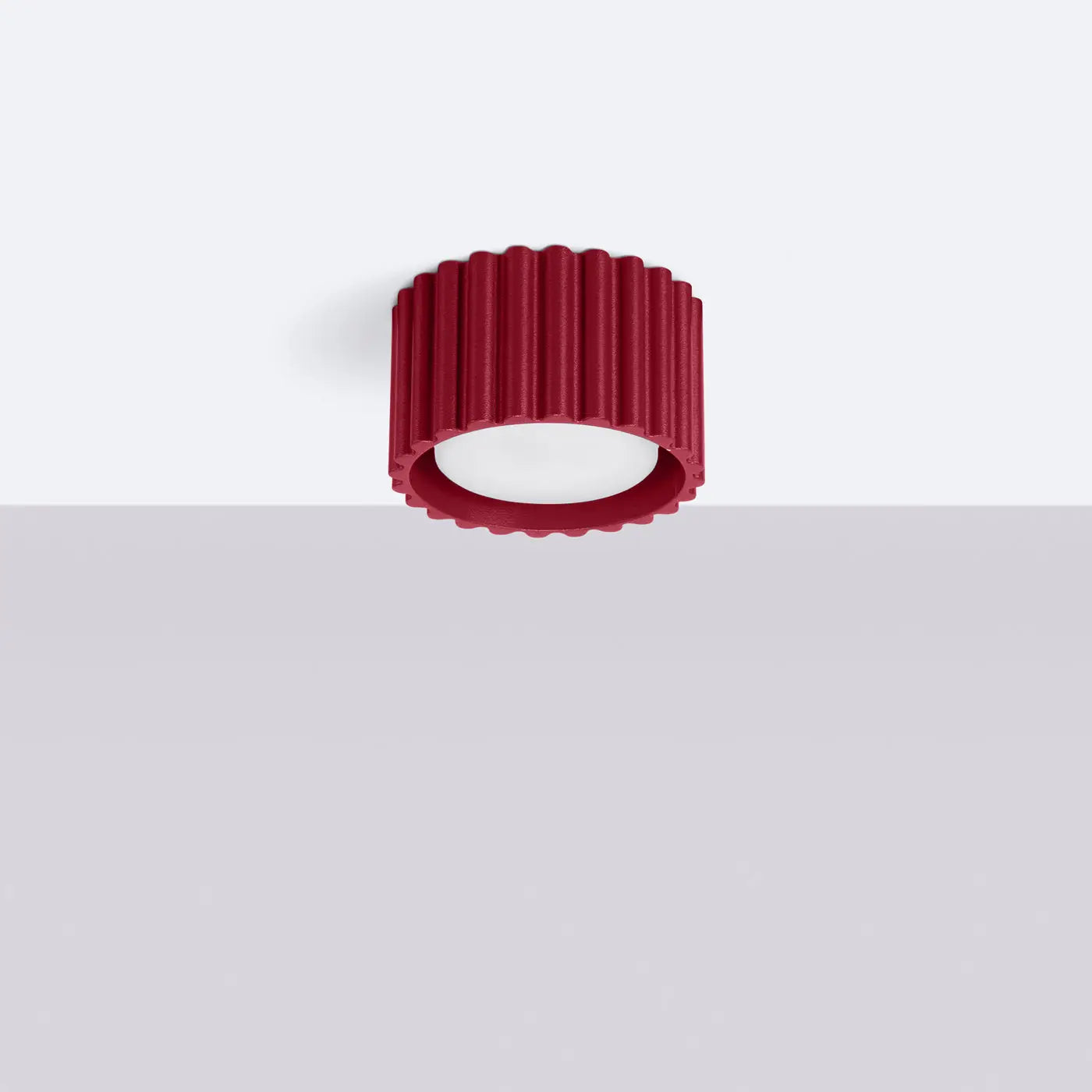 Scandinavian burgundy LED ceiling light | TODEBAL