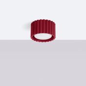 Scandinavian burgundy LED ceiling light | TODEBAL