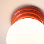 Modern peach ceramic ceiling light IP44 | PUGIHAN