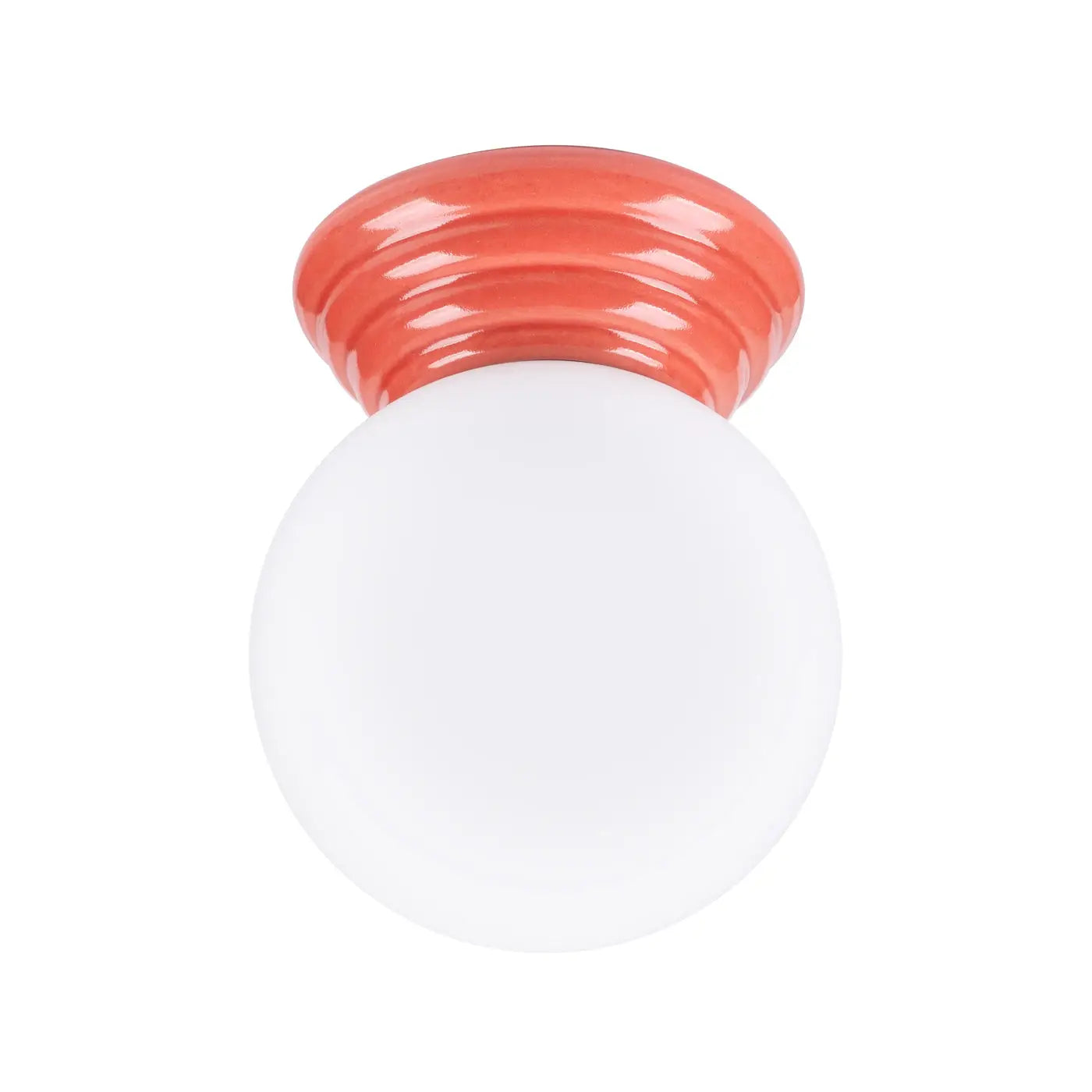 Modern peach ceramic ceiling light IP44 | PUGIHAN