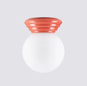 Modern peach ceramic ceiling light IP44 | PUGIHAN