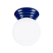 Minimalist ultramarine ceramic ceiling light | TUGU