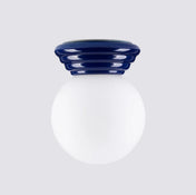 Minimalist ultramarine ceramic ceiling light | TUGU