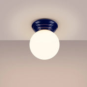 Minimalist ultramarine ceramic ceiling light | TUGU