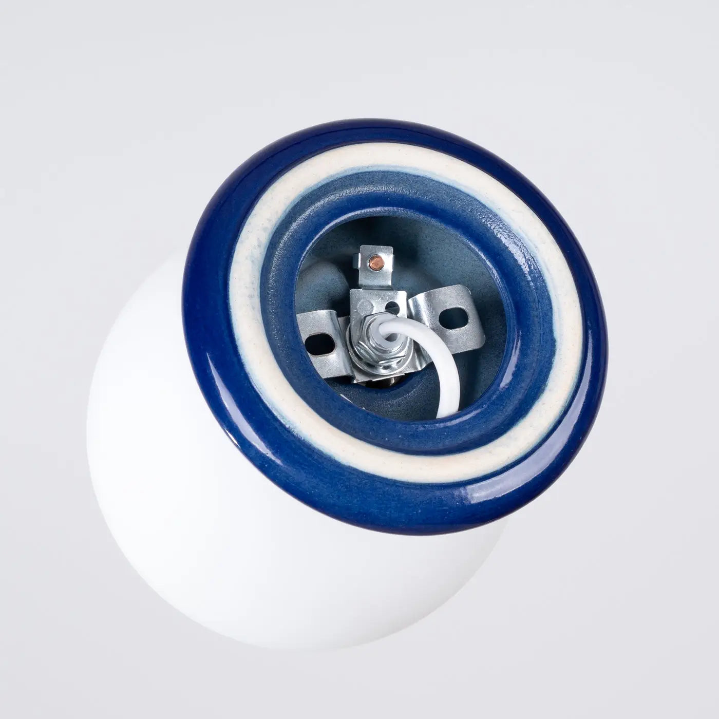 Minimalist ultramarine ceramic ceiling light | TUGU