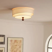 Vintage scandinavian LED wood ceiling light | FEDU