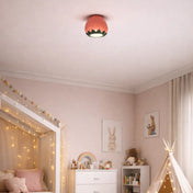 LED pink ceramic strawberry modern ceiling light | BANIK