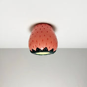 LED pink ceramic strawberry modern ceiling light | BANIK