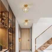 Gold LED crystal minimalist ceiling light | DINEFAL