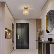 Gold LED crystal minimalist ceiling light | DINEFAL