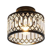 Black metal glass industrial ceiling light | BAGUSA