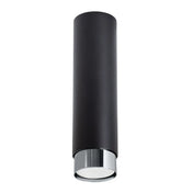 Black chrome cylinder contemporary ceiling light | BUHA