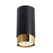 Black and gold cylinder minimalist ceiling light | ZAGIRE