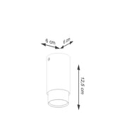 Black and gold cylinder minimalist ceiling light | ZAGIRE