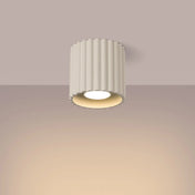 Minimalist beige aluminium LED ceiling light | SUBUKA