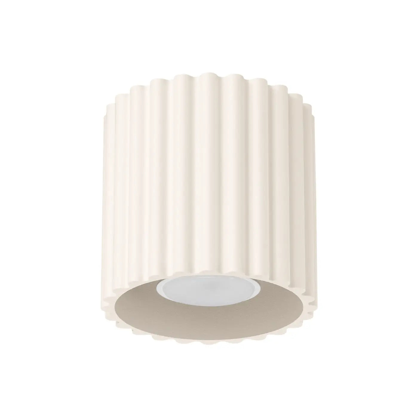 Minimalist beige aluminium LED ceiling light | SUBUKA