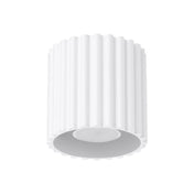 Minimalist white aluminium LED ceiling light | FOGA