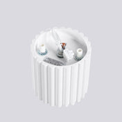 Minimalist white aluminium LED ceiling light | FOGA