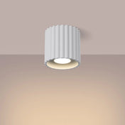 Minimalist white aluminium LED ceiling light | FOGA