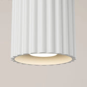 Minimalist white aluminium LED ceiling light | FOGA