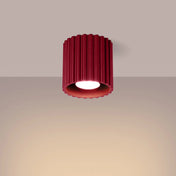 Scandinavian burgundy LED ceiling light | TODEBAL