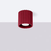 Scandinavian burgundy LED ceiling light | TODEBAL