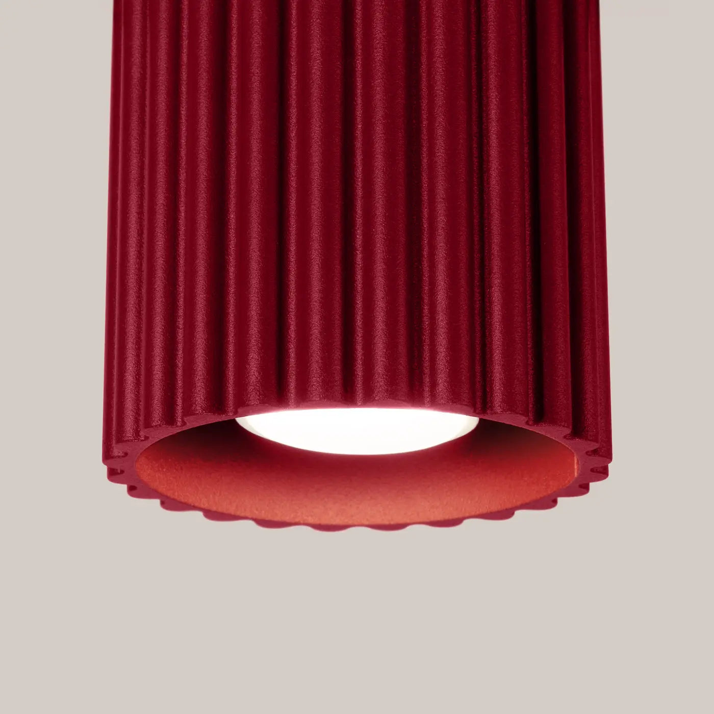 Scandinavian burgundy LED ceiling light | TODEBAL