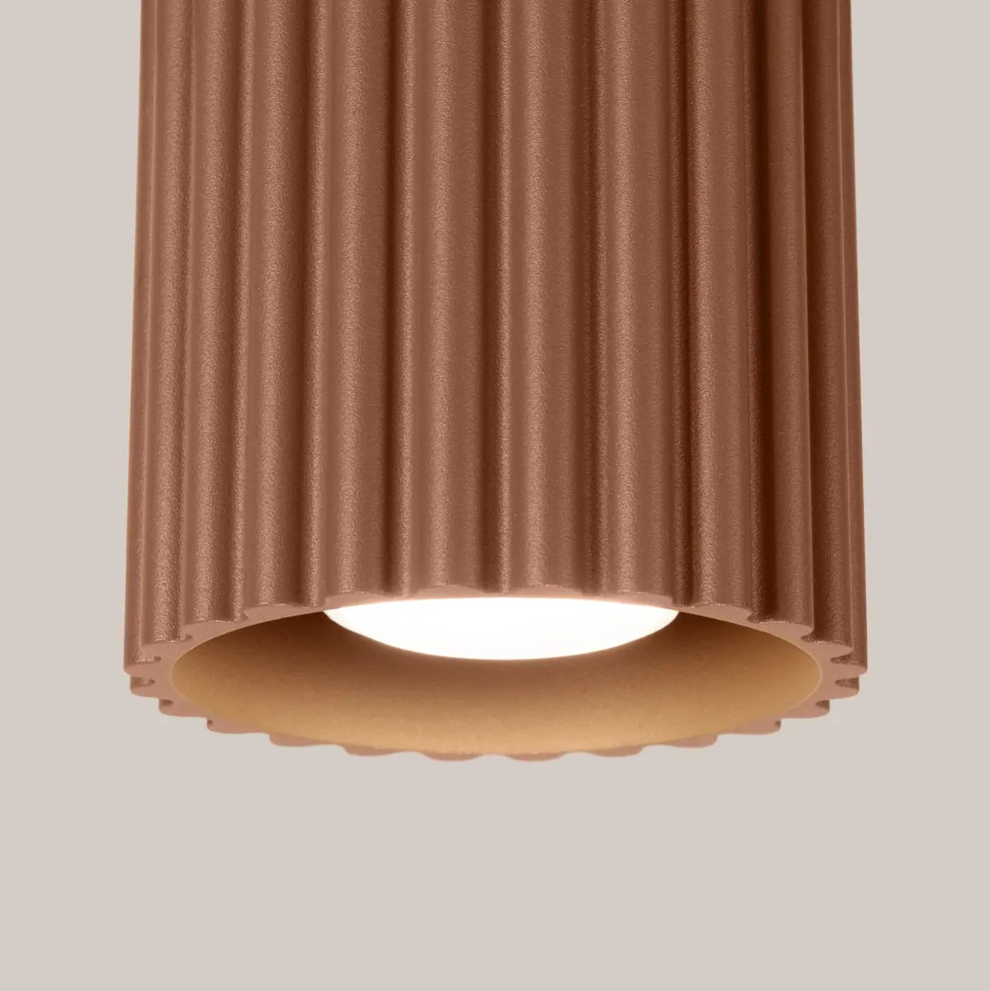 Minimalist mocha aluminium LED ceiling light | LOMOHA