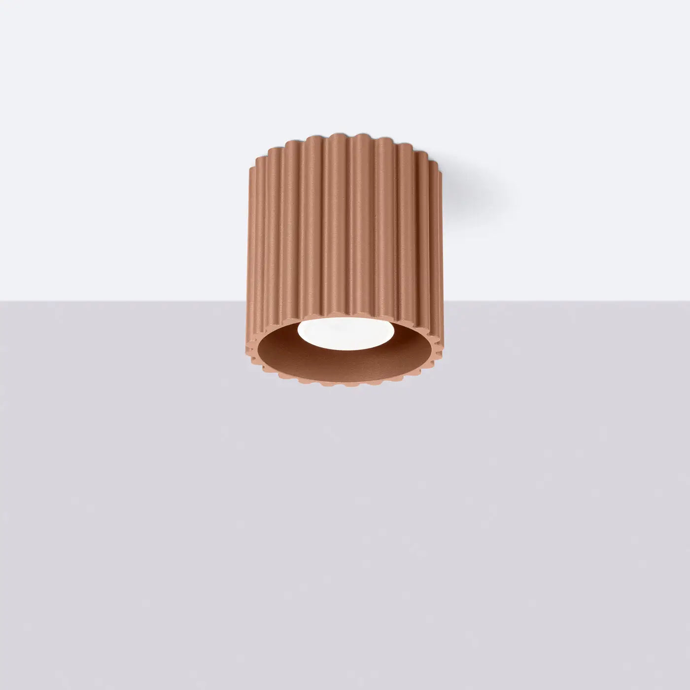 Minimalist mocha aluminium LED ceiling light | LOMOHA