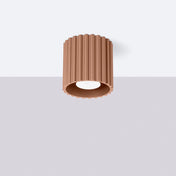 Minimalist mocha aluminium LED ceiling light | LOMOHA