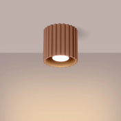 Minimalist mocha aluminium LED ceiling light | LOMOHA