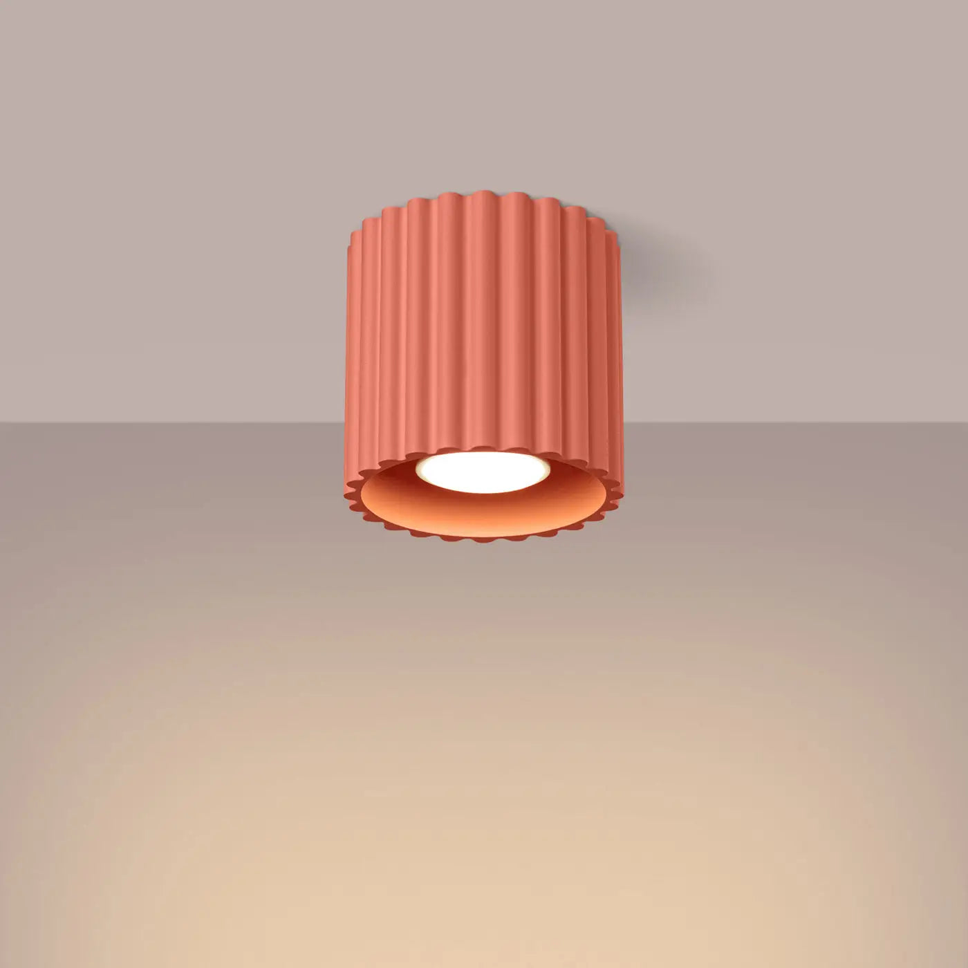 Modern minimalist peach LED ceiling light | HARER